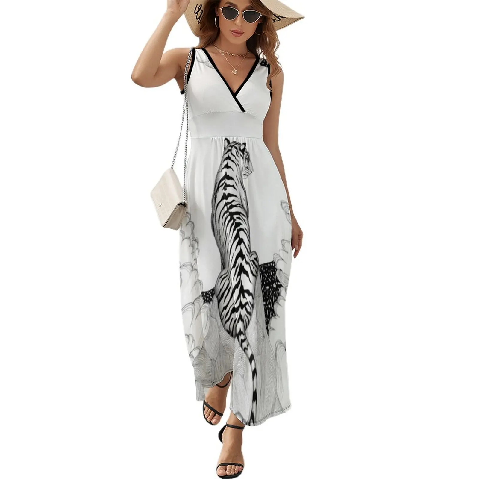 Tiger Moon Sleeveless Dress women's summer clothing 2024 summer dresses ladies 2024 elegant dress clothes