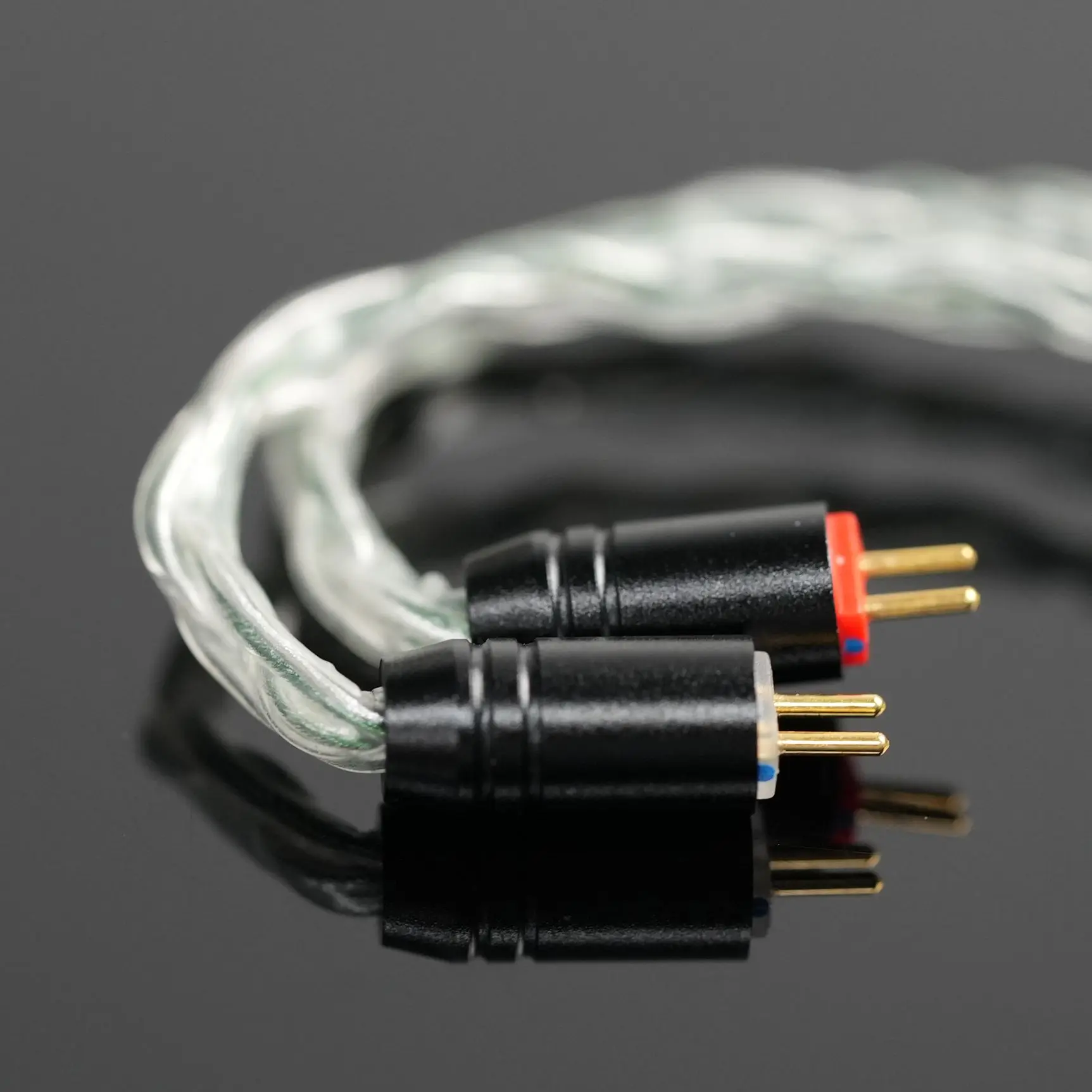 XINHS 단결정 구리 도금 IEM HiFi 케이블 모듈러 교환 가능 플러그, 8 코어, 2.5mm, 3.5mm, 4.4mm