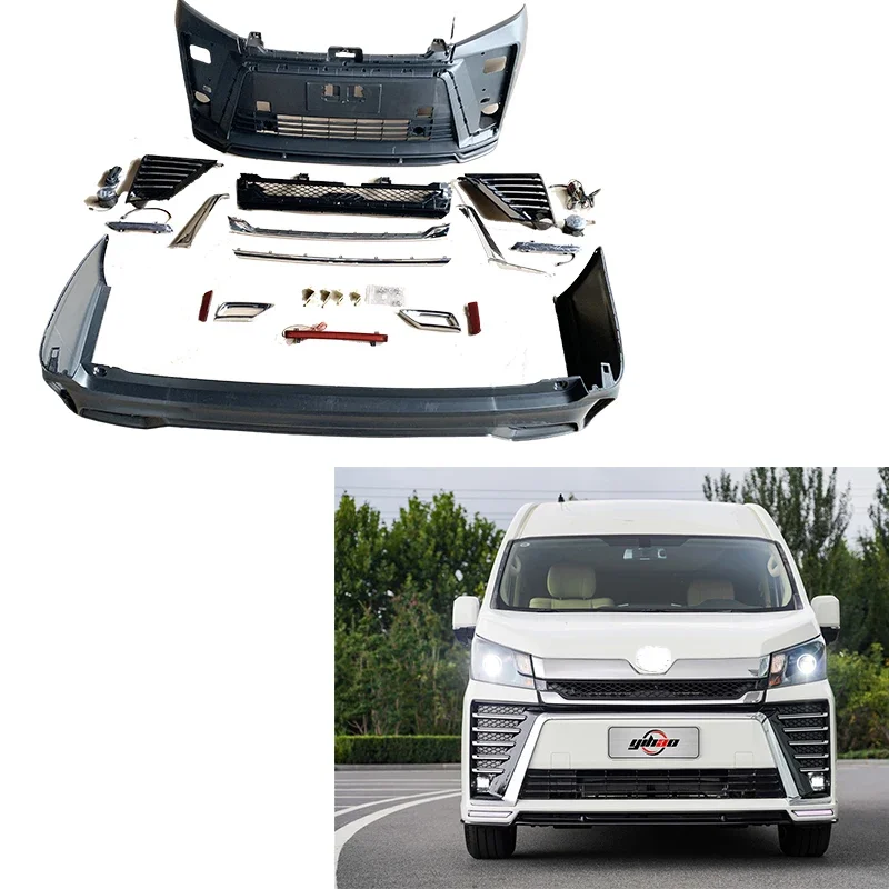 Hot Sale Good Quality Body Kits for  Hiace 2019- 2023 Front Bumper Rear Bumper Fog Lamp Kit Upgrade for Hiace 300 Series