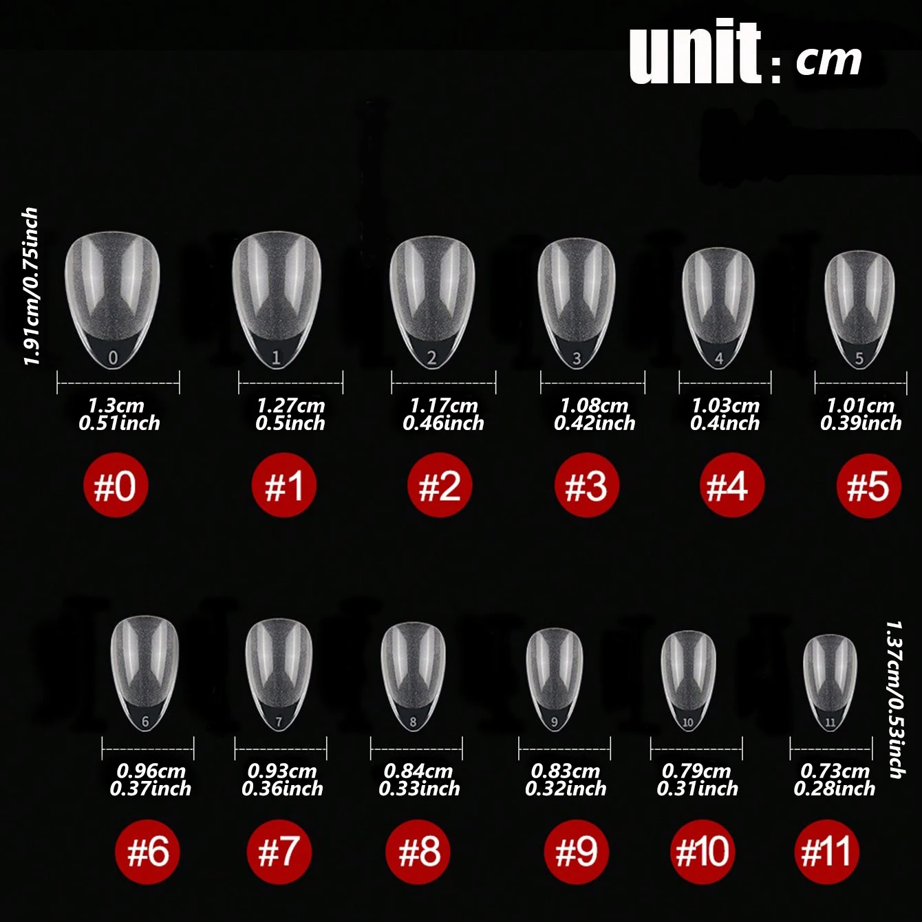 120pcs XXS Super Short Almond Full Cover Sculpted Soft Gel Nail Tips Press on Fake Nails Tailor-made for Short Small Nail Beds