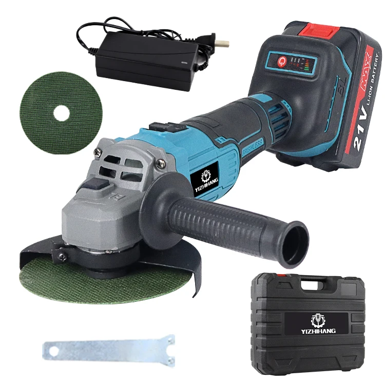

21v Cordless Industrial Angle Grinder Is Rechargeable And Handheld, Used For Grinding, Cutting And Polishing.