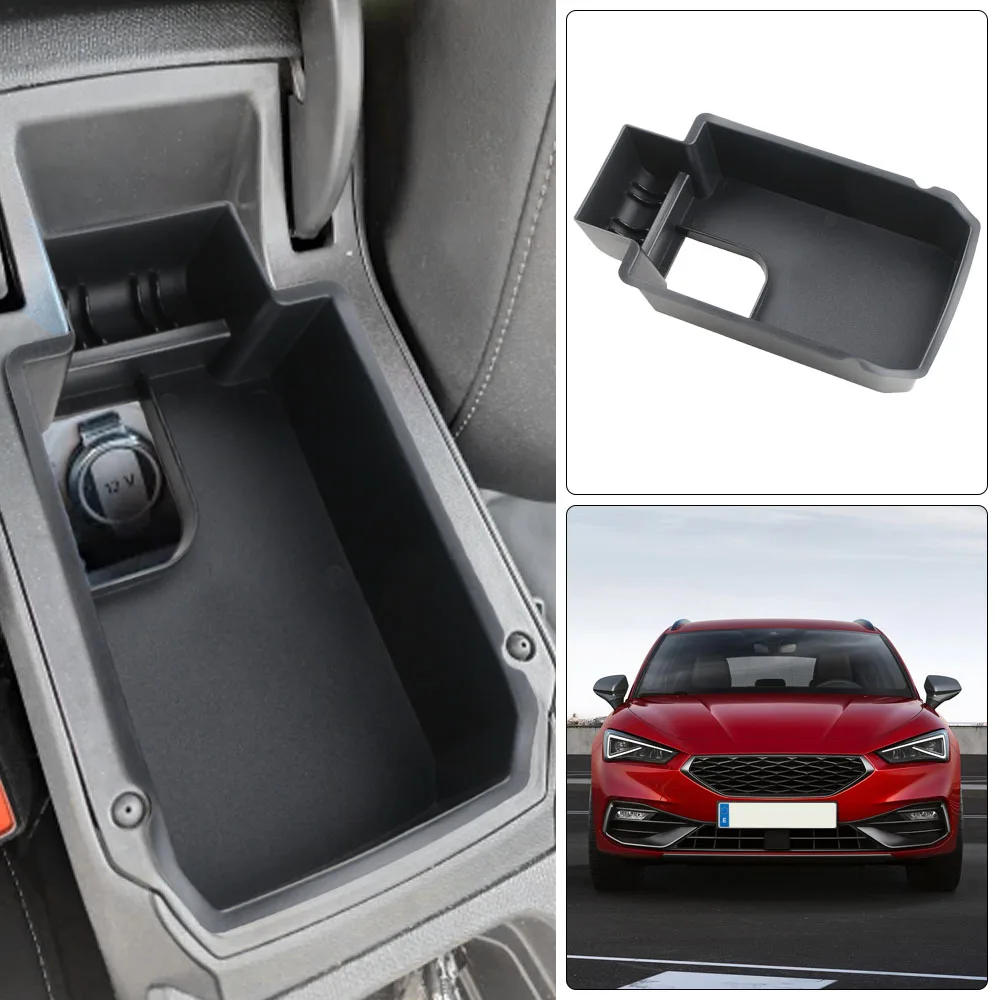 For Seat Leon MK4 KL1 KL8 for Cupra Formentor 2023 Car Armrest Storage Box Central Control Container Leon MK4 Accessories