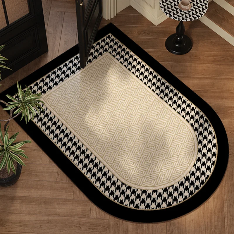 VIKAMA Antique-Style Arched Entrance Rug Durable And Stylish Entryway Floor Mat， For High-End Home Decor At The Entrance Door