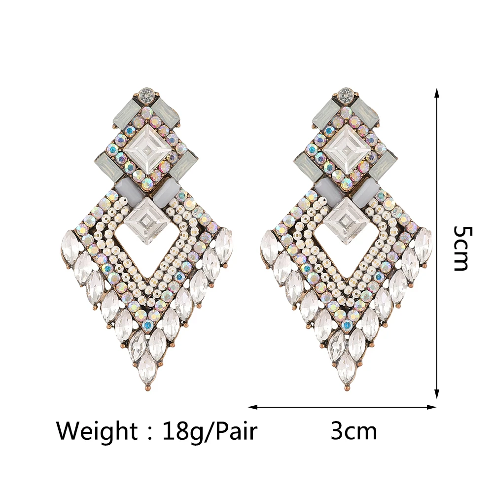 Fashion Vintage Geometric Decor Dangle Drop Earrings For Women Trend Luxury Design Brand Unusual Party Jewelry Ear Accessories