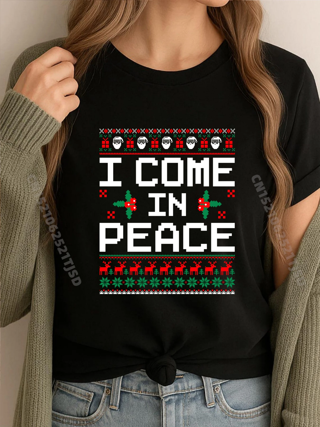 

Я приходю в мир, одинаковые пары, уродливые рождественские товары, бесплатная доставка, самые низкие цены, новые топы и футболки, игра