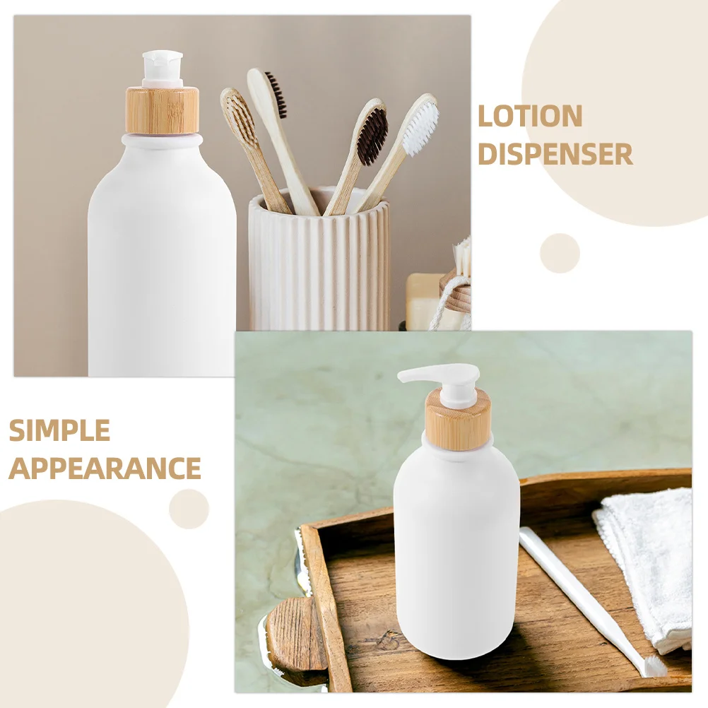 

2Pcs Press Type Soap Dispenser Refillable Lotion Pump Bottles for Bathroom Kitchen Hand Soap Shampoo Conditioner