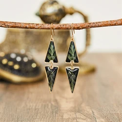 Triangular Dangle Earrings for Women Hanging Personalized Exaggerated Piercing Eardrop Ladies Accessories Jewelry Girl Gifts