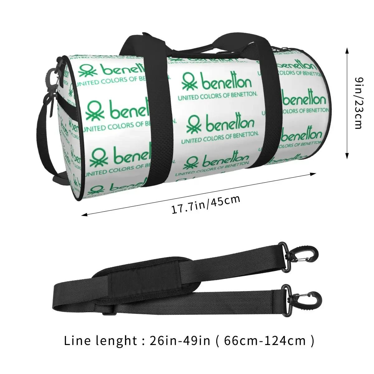 United Colors Of Benetton Large Duffle Gym Bag Waterproof Duffle Travel Bags Handbags Fitness bag view 6