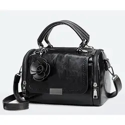 Useful Handbag Women's Fashion Boston Bags Single Shoulder Bag Ladies Crossbody Bag PU Messenger Bag