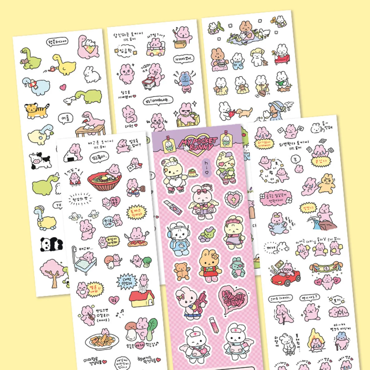 

Hand-painted Graffiti Style Cute Rabbit Guka Stickers Cheap Gupan Handbook Stickers Ins High-looking Hot Style