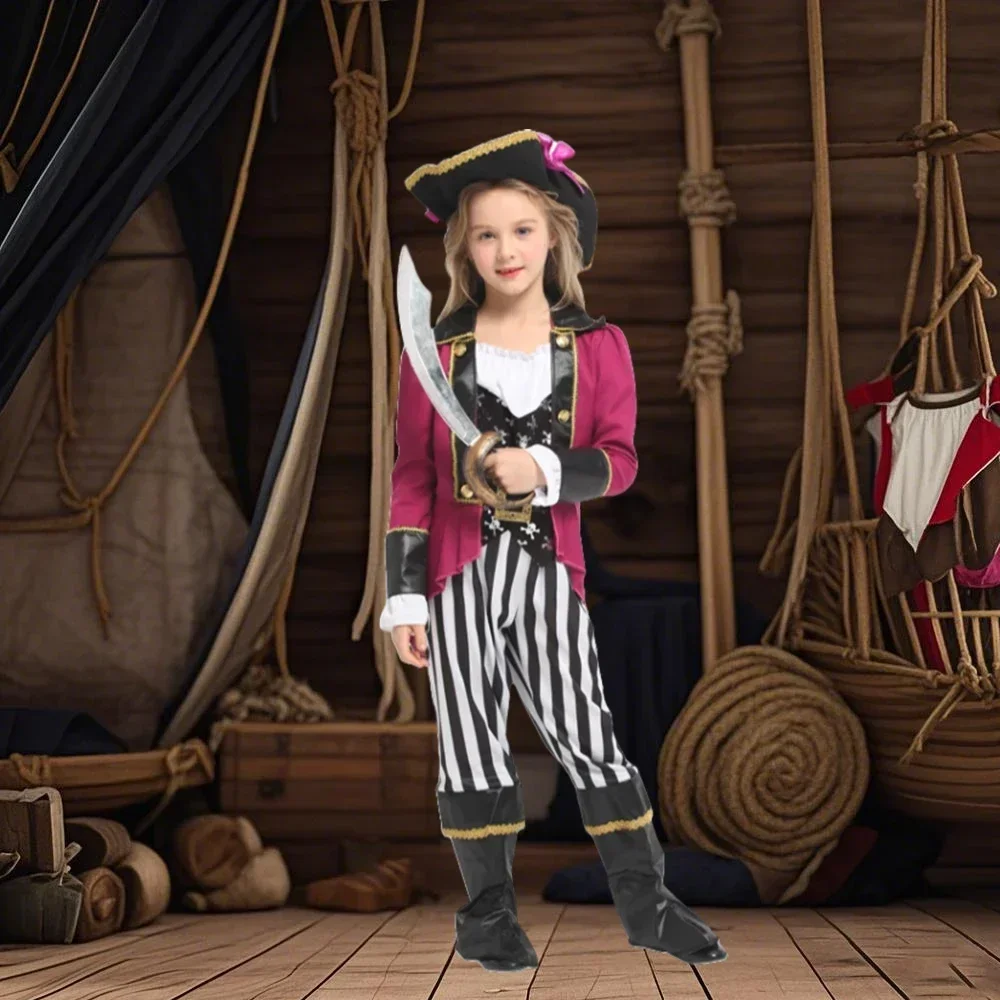 مجموعة أزياء القراصنة pour fille avec فاتحة et ceinture، نظارات adté aux sur scène، المهرجانات، المهرجانات d'annivers