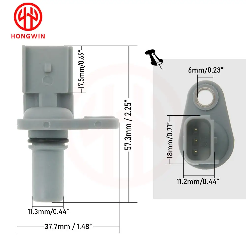 1PC Camshaft Position Sensor OEM 6C11-12K073-AA,6C1112K073AA,2S7Q12K073AA For Ford Mondeo Transit Fiat Jaguar Land Rover Peugeot
