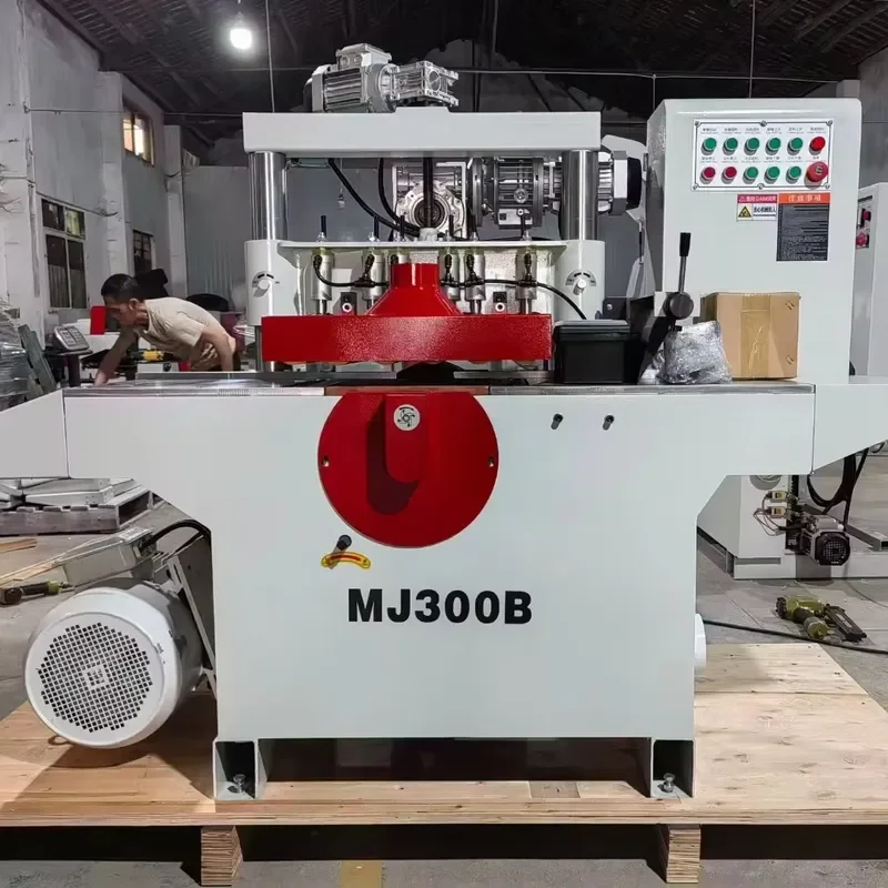 CE Certification High Speed Multi-Blade Saw Wood Pallet Slitting Saw Board Multi-Blade Saw Woodworking Machinery Square Wood