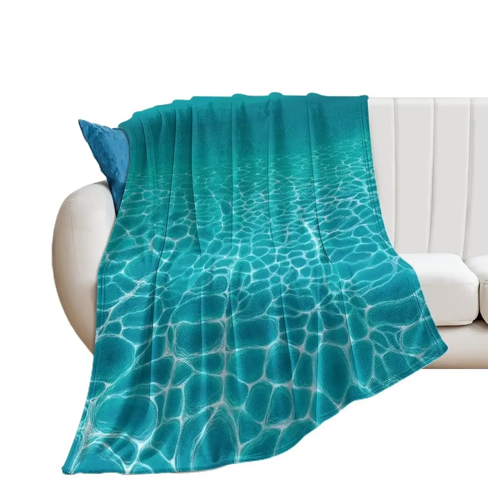 Sunlit Seabed Throw Blanket heavy to sleep Soft Plaid Fashion Sofas Soft Beds Blankets