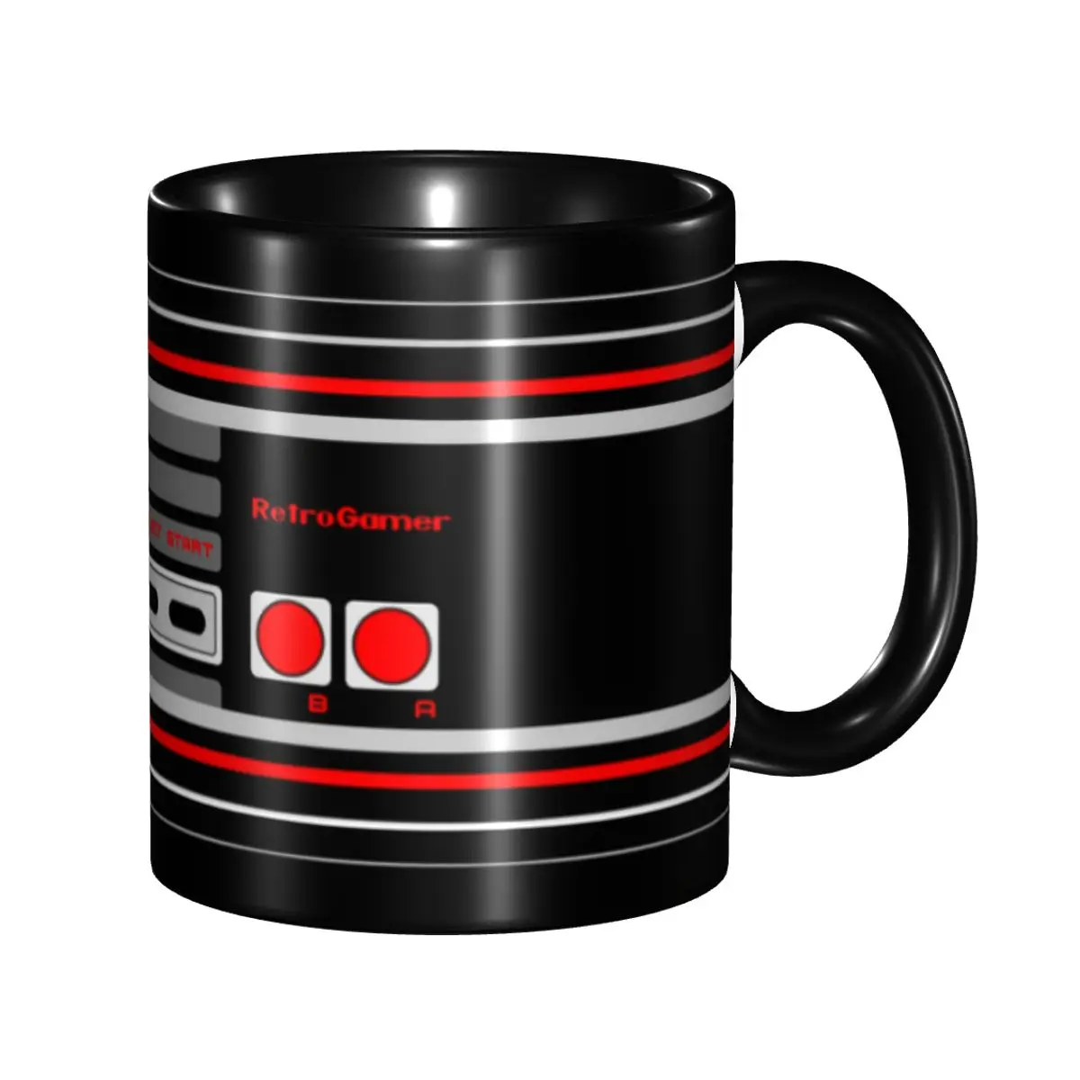 Retro Video Game Controller Coffee Mugs DIY Customized Gamer Gift Ceramic Tea Milk Mug Cup