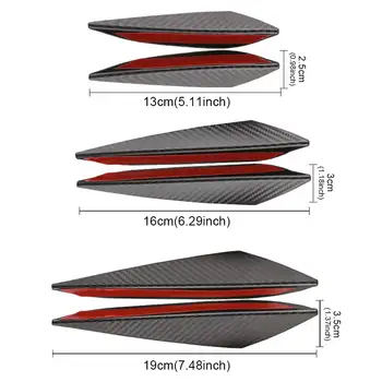 BLALION 6件式通用前保險桿唇邊裝飾擴散器分離器鰭片車身擾流板風刀裙邊下巴汽車改裝風刀 10 最佳銷售 起亞晨間車身套件 - №8