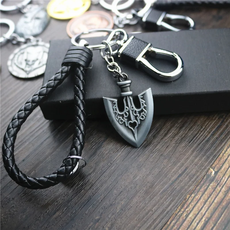 JOJOs غريب مغامرة المفاتيح أنيمي الفاخرة القاتل الملكة جوسوكي جوتارو الشكل مفتاح سلسلة موضة سيارة حلقة رئيسية هدايا للرجال #3