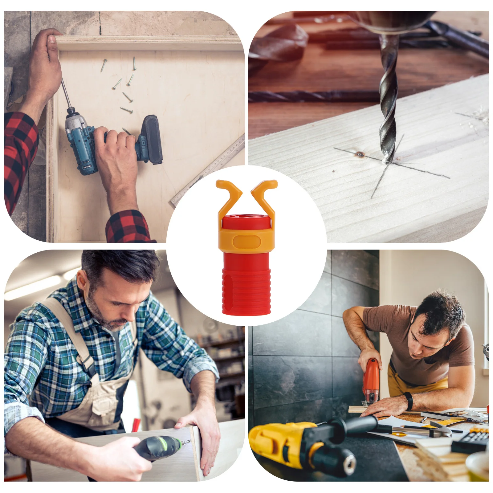 6 قطعة حامل المسمار Abs البلاستيك 6-8 مللي متر مقبض بت خفيفة الوزن دائم أداة نجارة المشبك قبضة مساعد تركيبات الأجهزة #2