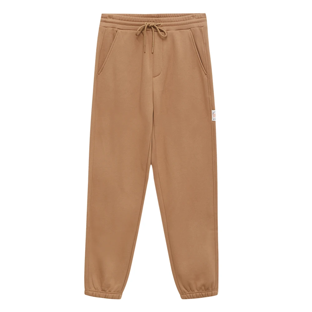 Metersbonwe pantaloni in pile da uomo inverno caldo Trend contrasto Colorsloose Fitting pantaloni sportivi grigi marchio di pantaloni Casual maschili