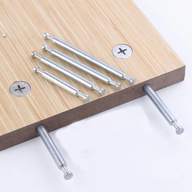 20Pcs Double Ended Eccentric Cam Wheel Connecting Bolt Dowel Knock Down Cabinet Furniture Panel Joint Doweled Connector