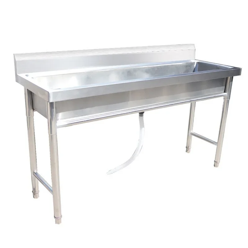 

Commercial stainless steel strip wash basin, large single sink, school site canteen through pool, wash basin 201/304