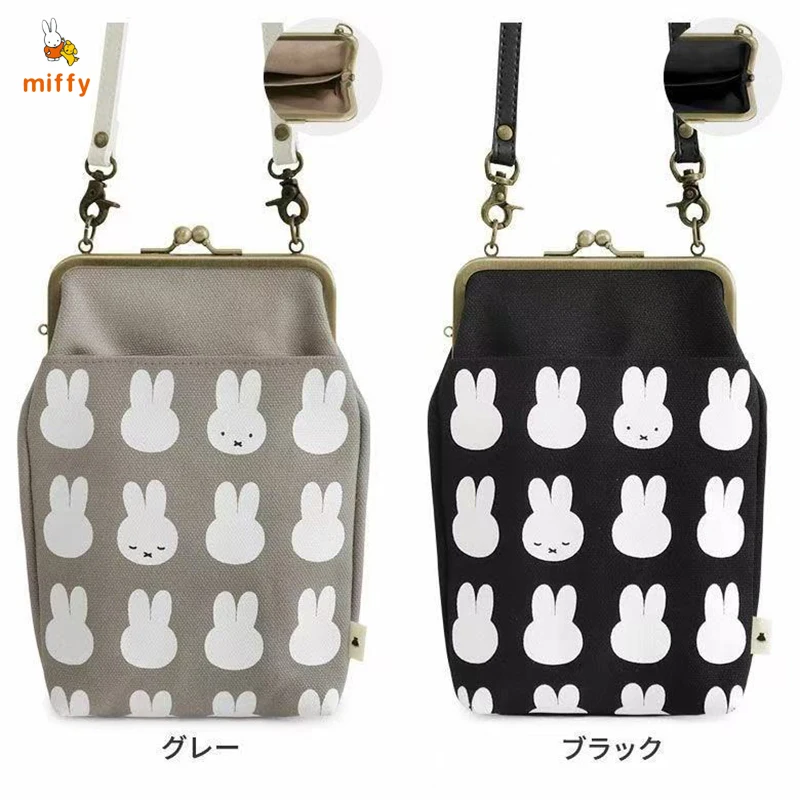

Kawaii Miffy Shoulder Bag 70th Anniversary Celebration Series Fashion Mouth Gold Bags Anime Accessories Perfect Birthday Present