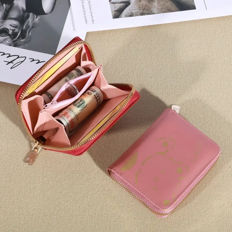 1PC Wallet Women Ladies Mini Tassel Wallets Cute Short Zipper Lovely Pu Leather Coin Purse Female Hand Wallet image 6