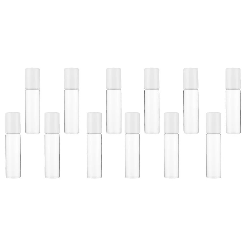 

12Pcs Essential Oil Roller Bottles Refillable Glass Roll-on Bottles for Aromatherapy Natural Oil Portable Storage Use