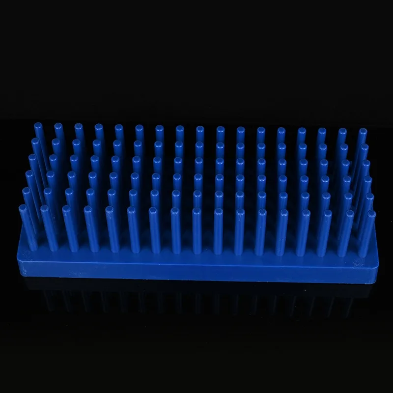 Plastic Peg‑Style Test‑Tube Rack Vertical Draining Lab Holder Column‑Designed Drying Stand Practical Laboratory Consumable