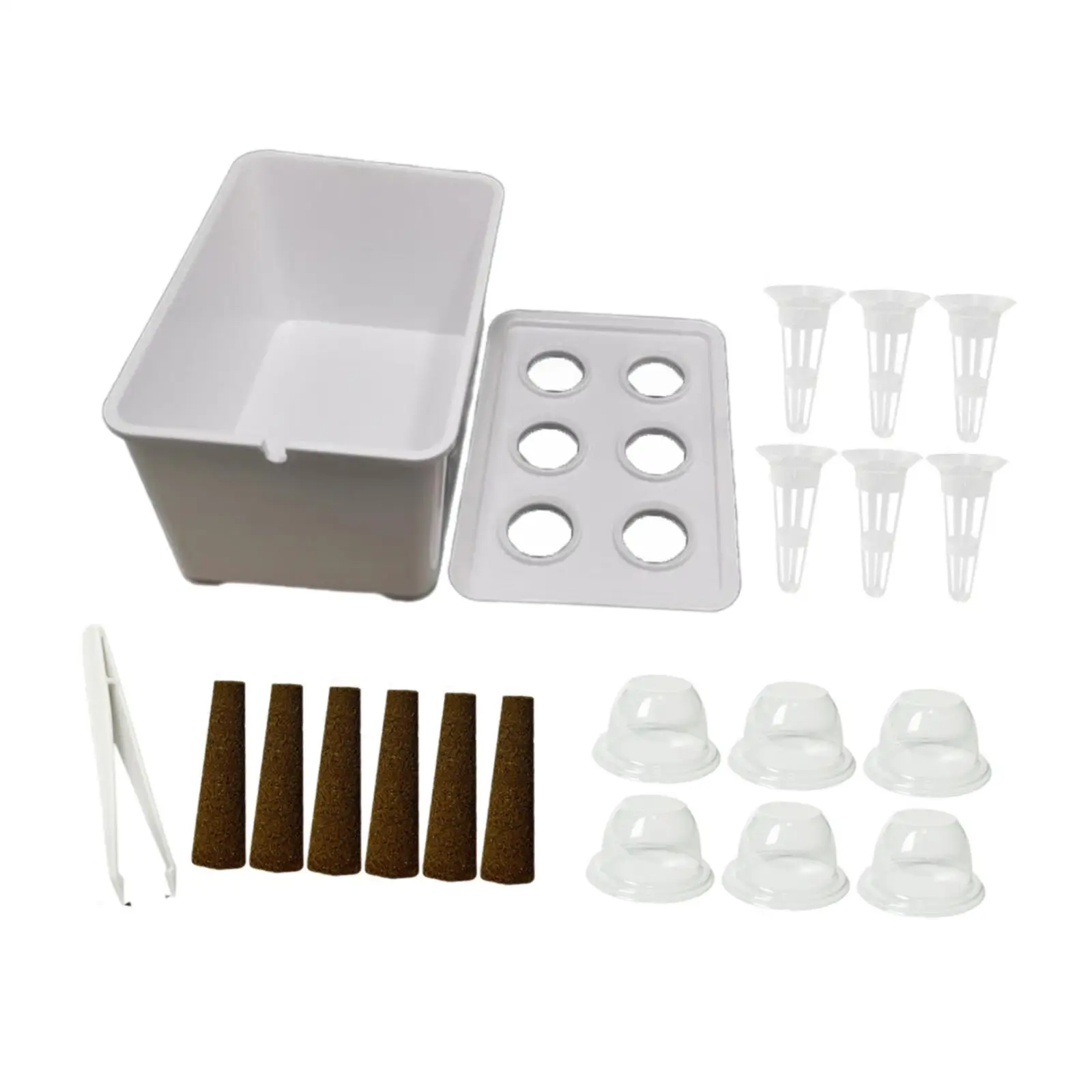 

Hydroponics Growing System Convenient Practical Wear Resistant Planting Container for Office Garden Outdoor Parterre Balcony