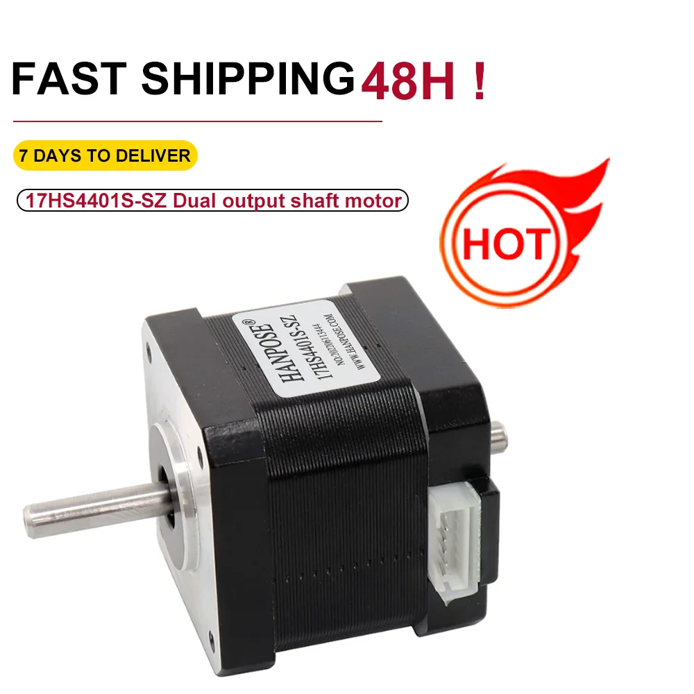 NEMA17 Stepper Motor 1.5A 40N.CM 17HS4401S-SZ 42 torque motor 12v 4-lead for 3D printer accessories double shaft stepper motor