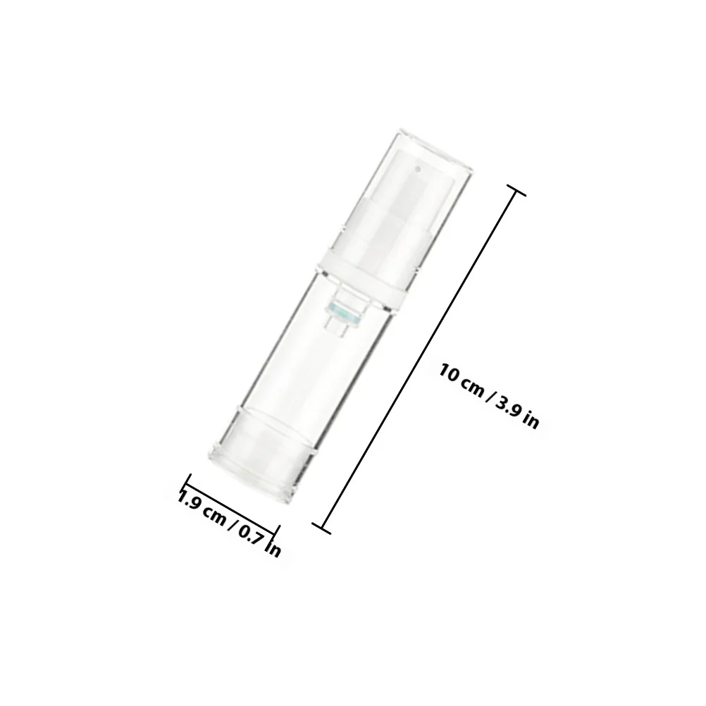 6Pcs Empty Foundation Bottles with Pump Travel Size Containers for Skincare Essence Refillable Jars Lightweight