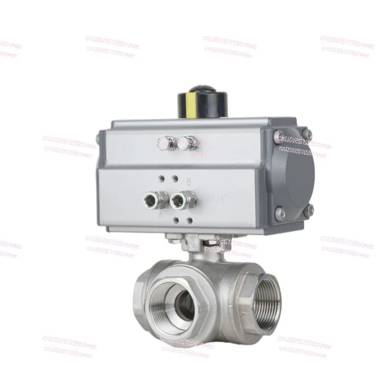 

Q614/5F-16P рулевой клапан L/T, проволочная пряжка из нержавеющей стали, пневматический тройник, шарик DN20 25 32