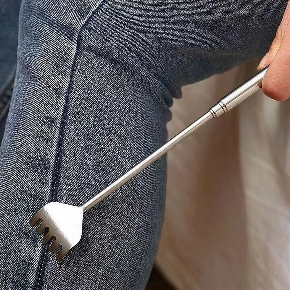 

Горячий скребок для спины из нержавеющей стали, телескопический карманный размер, выдвижной массажер, удобный массажный инструмент