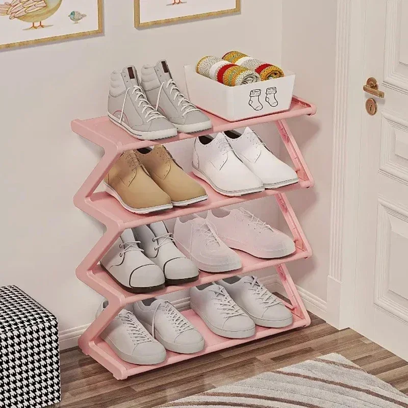 Simple 7-shaped Fabric Dust-proof Shoe Rack Shoe Cabinet Multi-functional Household Multi-layer Space-saving Shoe Storage Rack