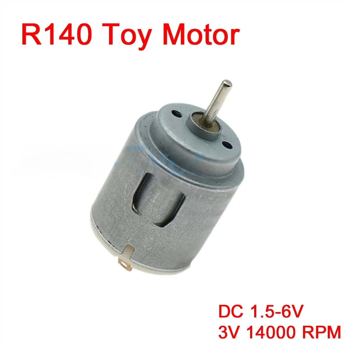 

2Pcs R140 Toy Motor DC 1.5-6V Micro Motor 3V 14000 RPM High Speed Strong Magnetic Four-wheel Drive Accessories Model Making DIY