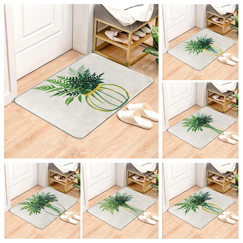 House entrance carpet Home door mat Living Room Bath Foot bathroom non-slip water absorption rugs nordic boho morandi abstract