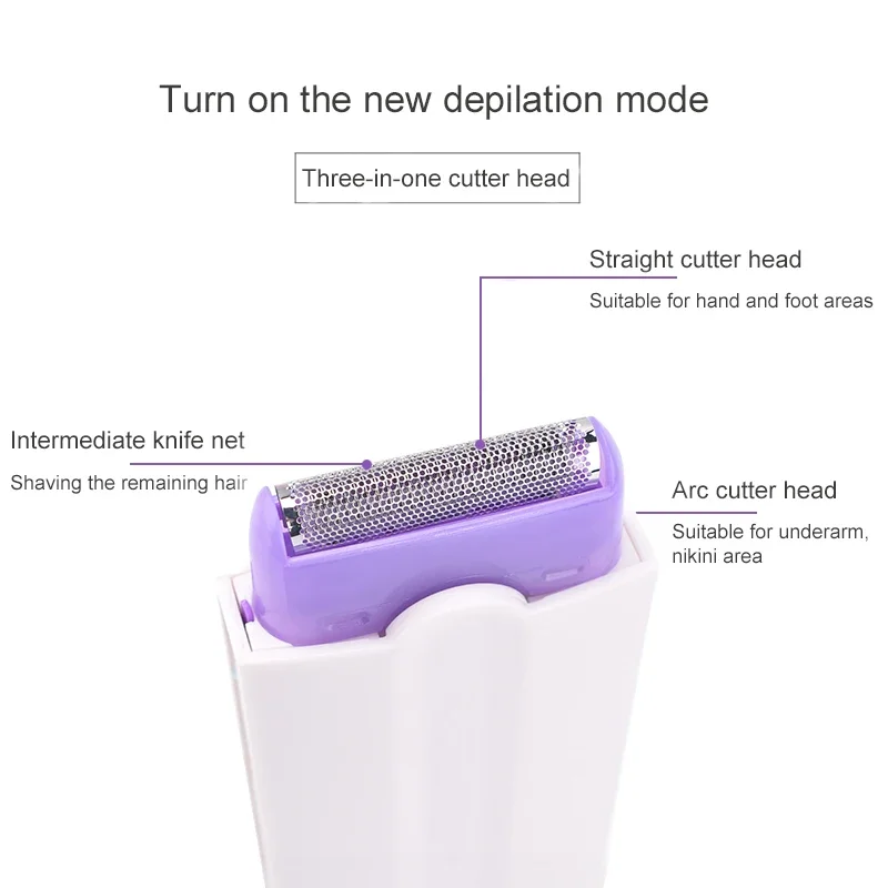 USB Rechargeable Women Epilator Portable Body Hair Shaver Removal Tool Rotary Face Leg Bikini Lip Depilator Hair Remover Lady