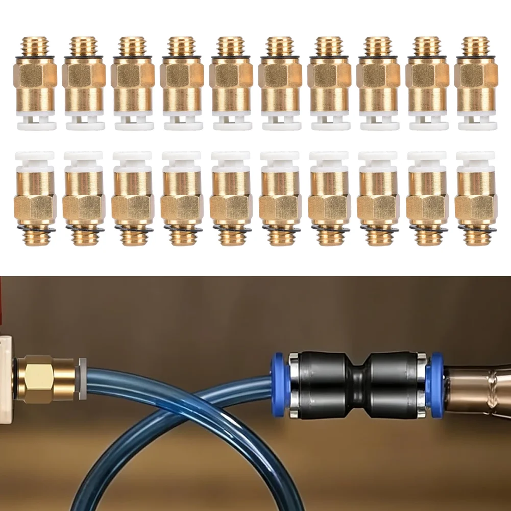 Air Hose Adapter Brass Quick Connector For High-performance Applications As Shown Solid Brass Construction Push-in Design