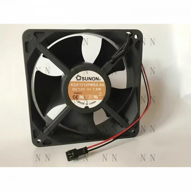 WEP  NEW FOR SUNON 12038 KDE1212PMBX-6A DC12V 7.6W 2-wire cooling fan