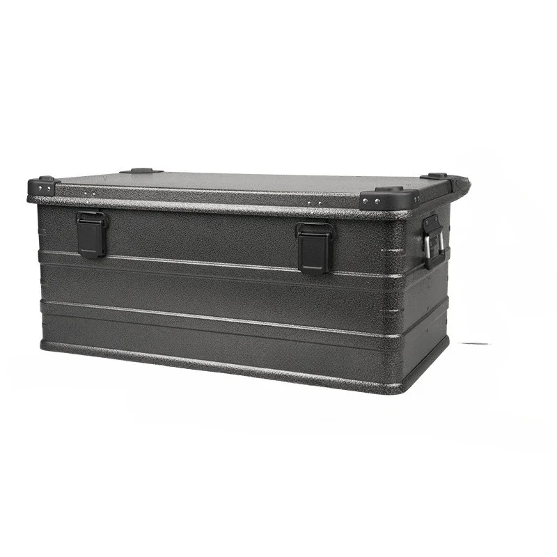 

95L outdoor camping aluminum alloy large-capacity storage box, car trunk equipment finishing box