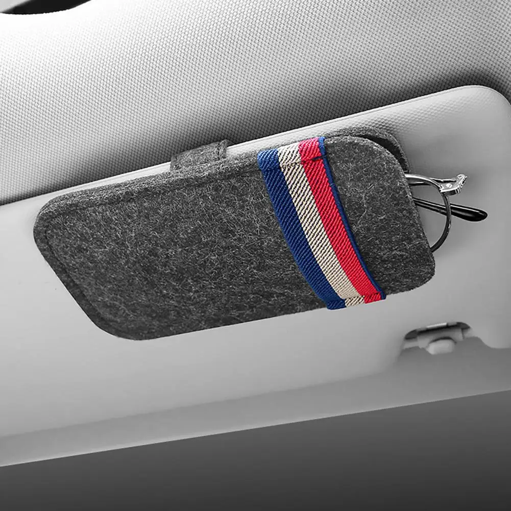 حامل قناع السيارة متعدد الوظائف نظارات تذكرة كليب بطاقة الإبداعية ظلة نظارات حقيبة التخزين مشبك منظم السيارة الداخلي #2