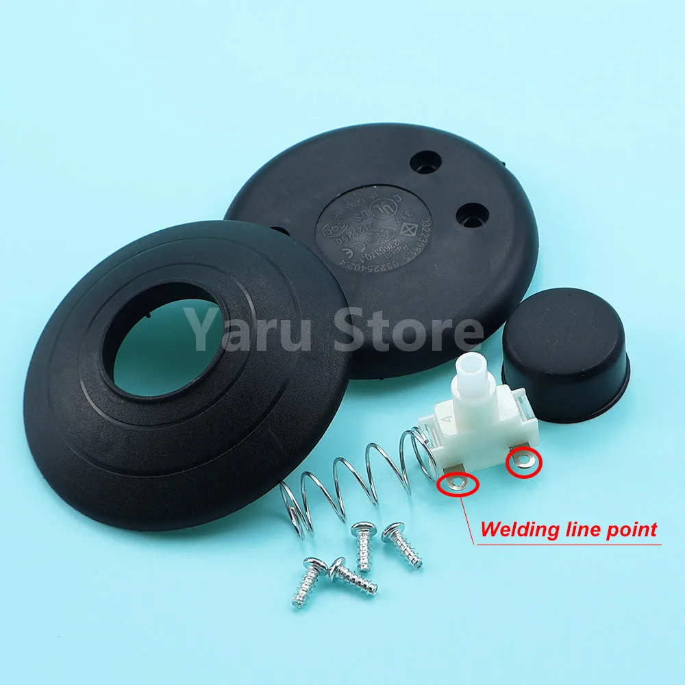 Yaru Store 2pcs 3A 250v 317 Floor Lamp Foot Switch On Off Halfway Round Foot Reset Button Online Switch High Quality Accessories