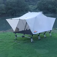 JETSHARK Folding Above Off the Ground Shelter 2 Person Portable Waterproof Outdoor Camping Tent Cot