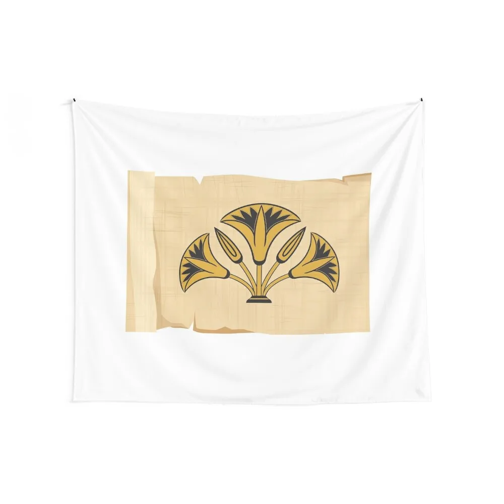 Papyrus sheet Egyptian Lotus flower Tapestry Room Decore Aesthetic Wall Hanging Room Ornaments Christmas Decoration Tapestry