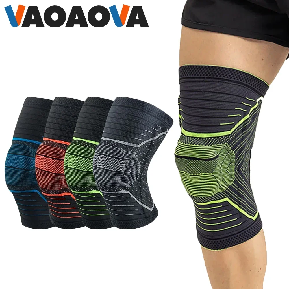 1Pcs Knee Pads Sports Pressurized Elastic Kneepad Protector for Men and Women, Hiking Meniscus Tear Arthritis Joint Pain Relief