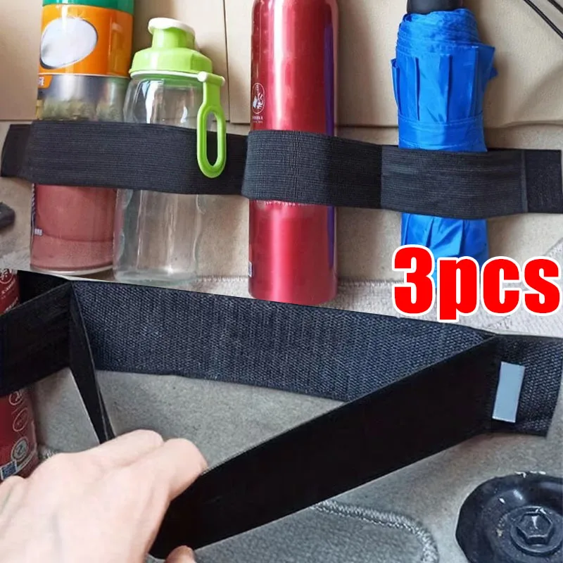 Auto-Kofferraum-Aufbewahrungsgurt Nylon-Fixiergurt Schlaufenband Schwarz Kofferraum-Organizer Gurt Auto-Zubehör