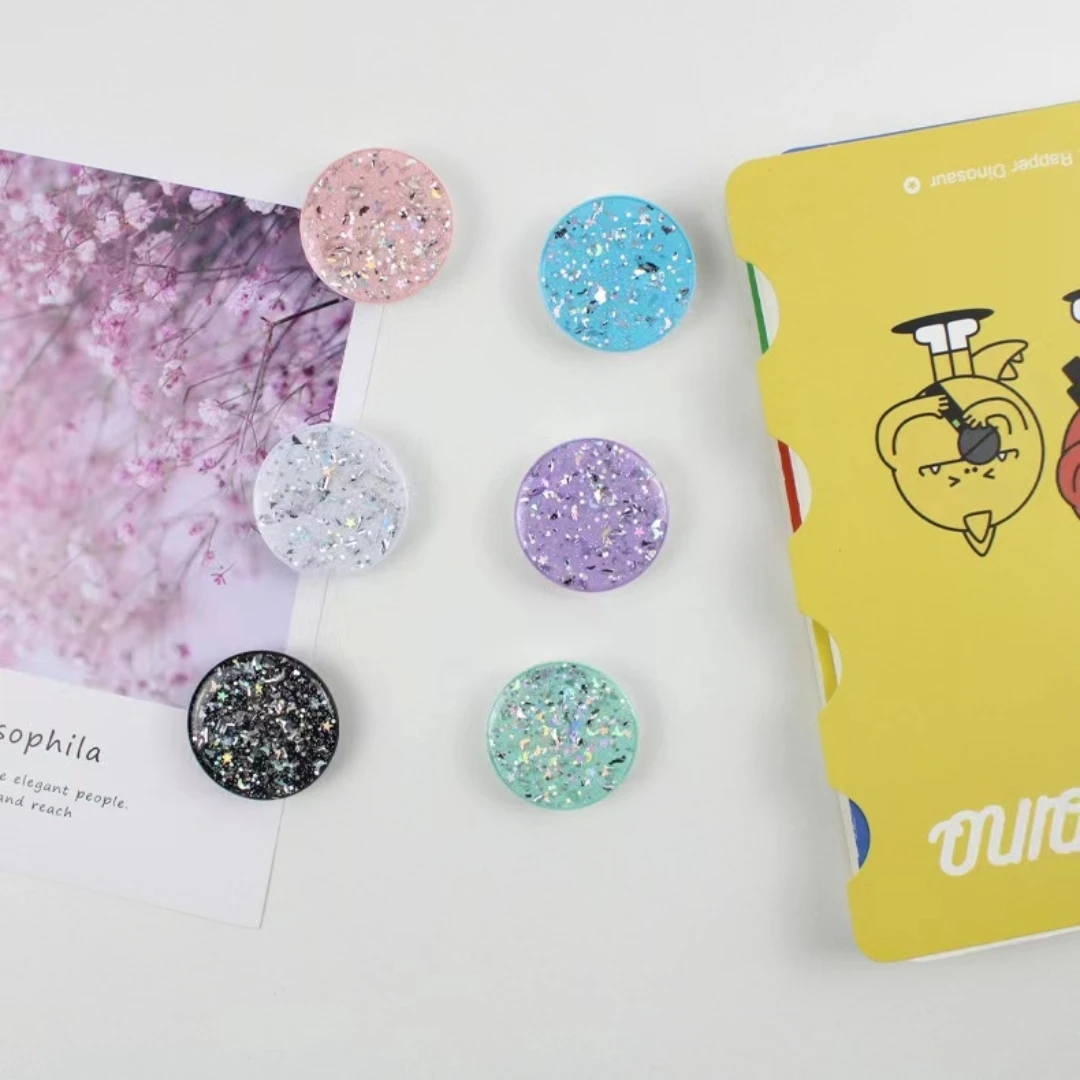 Круглый блестящий держатель для телефона, кольцевой держатель, универсальный держатель для мобильного телефона, подходит для всех держателей мобильных телефонов