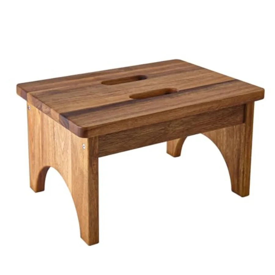 

Деревянная подставка-ступенька для взрослых, 9 дюймов, маленькая кухонная подставка-ступенька, усиленная, для прикроватных тумбочек, для спальни, подставка для ног