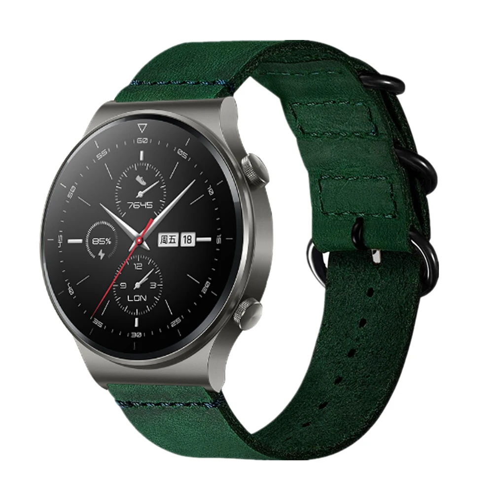 Huawei Watch gt 2 pro用の純正レザーストラップ,42mmおよび46mm,Honor